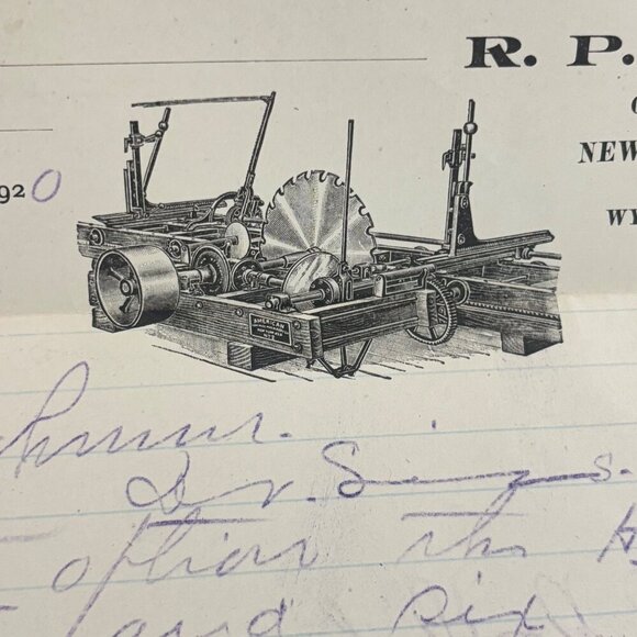 1920 R.P. Johnson Letterhead Handwritten Tractor & Trailer Wytheville VA RARE - Picture 3 of 7